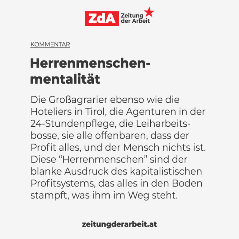 Herrenmenschenmentalität