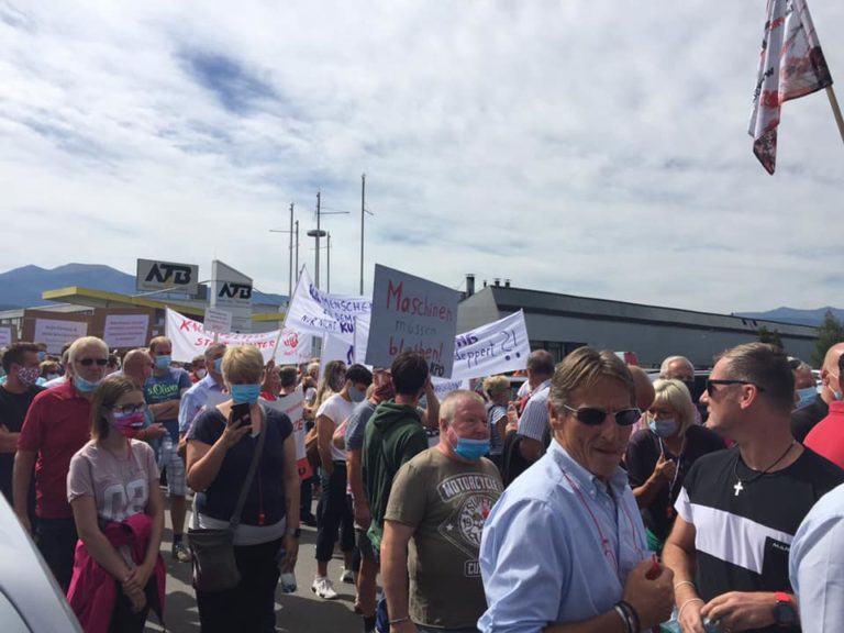 Spielberg: Großdemonstration für Erhalt der ATB-Arbeitsplätze