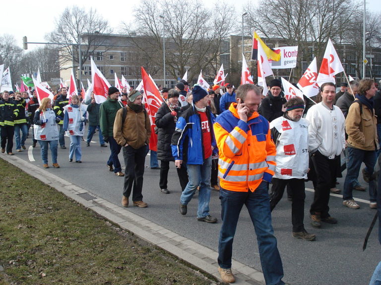 Warnstreik im öffentlichen Dienst der BRD