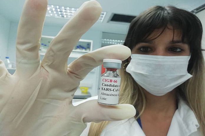 Abdala (CIGB ) ist einer von vier kubanischen Impfstoffkandidaten | Bildquelle: https://zeitungderarbeit.at/international/neuer-kubanischer-covid-impfstoff-getestet/ © ACN | Bilder sind in der Regel urheberrechtlich geschützt