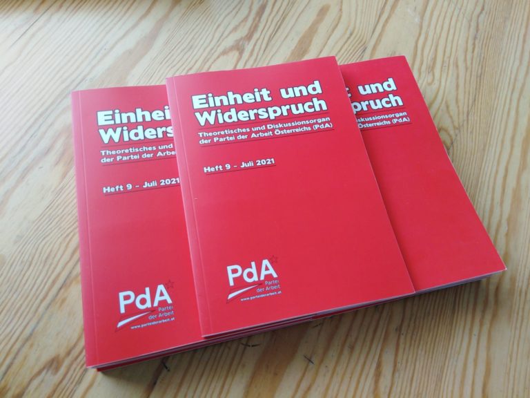 Heft 9 der „Einheit und Widerspruch“ veröffentlicht