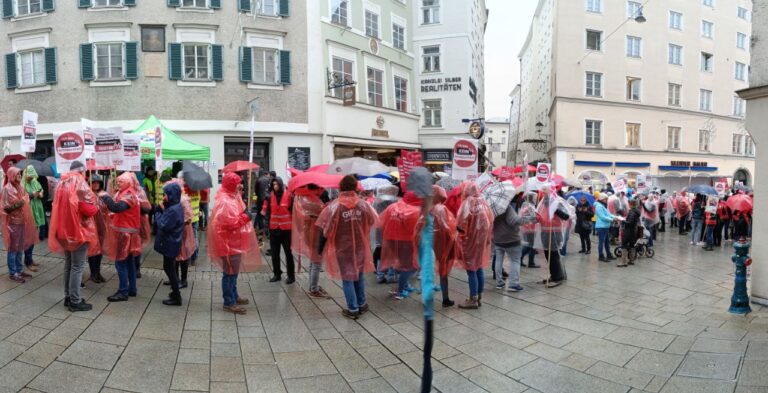 Proteste im Handel