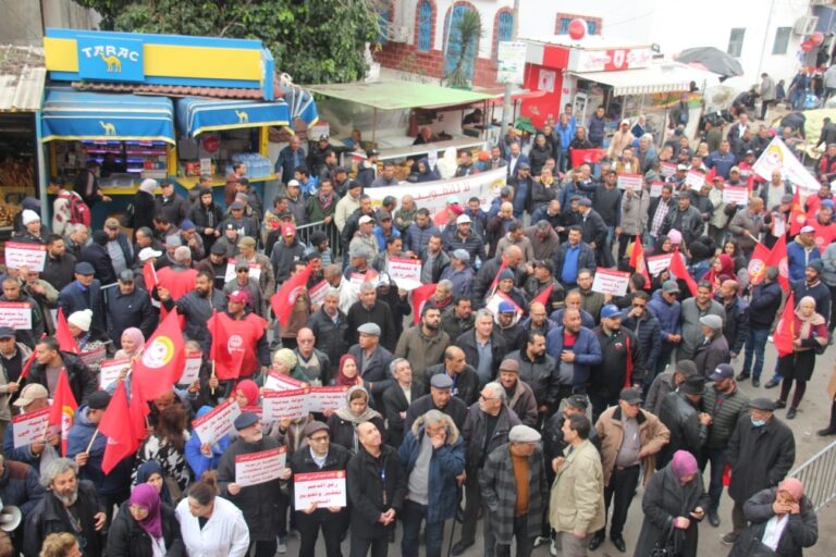 Massenproteste in Tunesien durch die Gewerkschaft UGTT