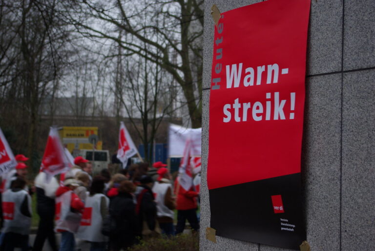 Morgen großer Warnstreik in Deutschland