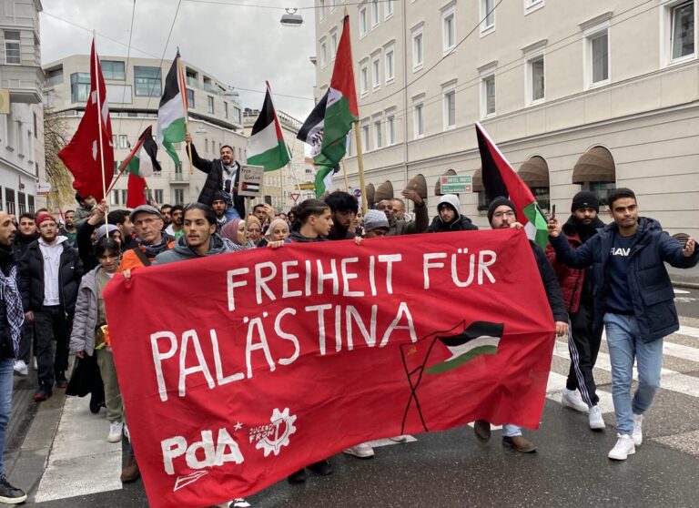 Salzburg: Kämpferische Demonstration in Solidarität mit Gaza