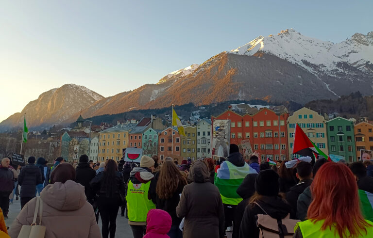 Palästina-Solidaritätsdemo in Innsbruck