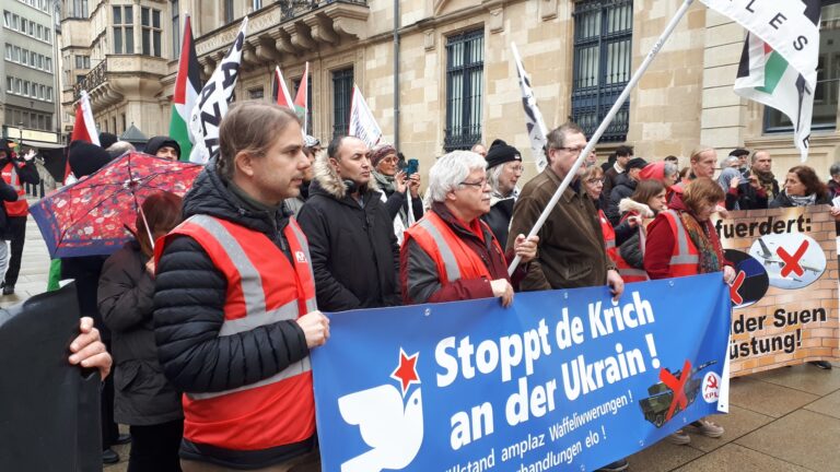 Wahlkampf im Zeichen des Friedens: Die KPL gegen Aufrüstung und Sozialabbau