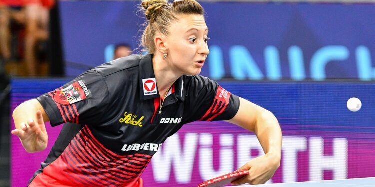 Polcanova Vizeweltmeisterin im Tischtennis-Doppel