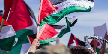 Demonstration gegen Gaza-Krieg und Völkermord in Wien