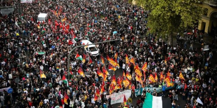 Generalstreik und Massenproteste in Italien: Solidarität mit Palästina