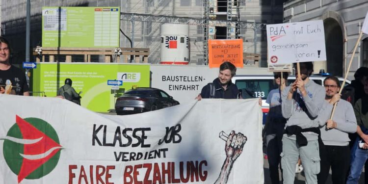 Kundgebung gegen Reallohnverluste und Gewerkschaftsversagen