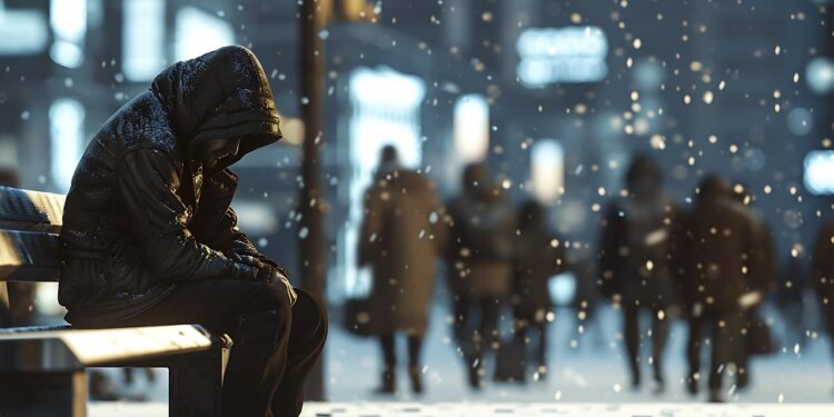 Obdachlos im Winter