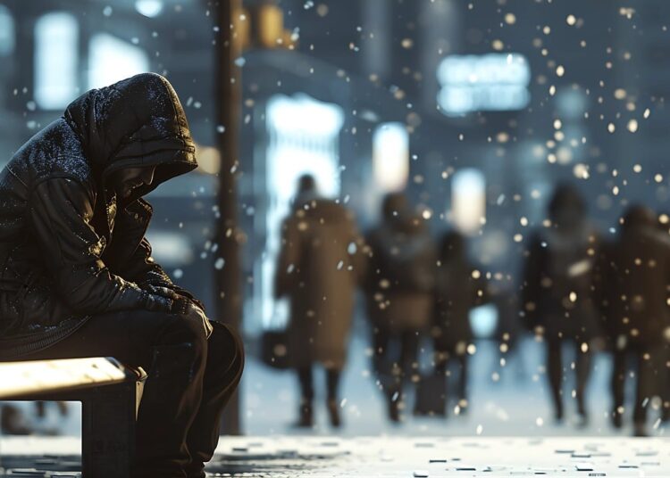 Obdachlos im Winter
