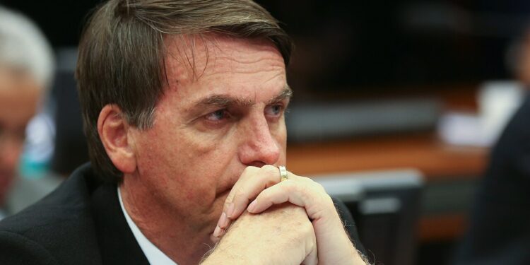 Jair Bolsonaro in nachdenklicher Pose