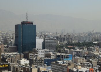 Die Hauptstadt Teheran von oben