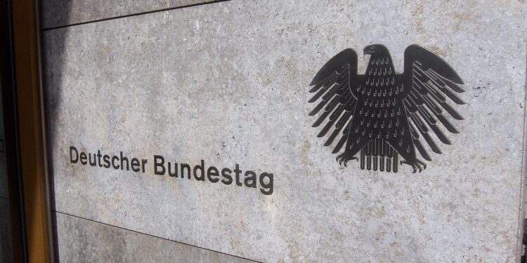 Plakette des deutschen Bundestags