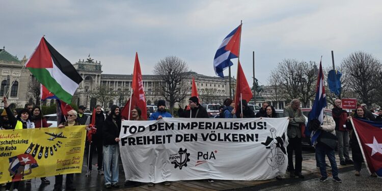 Wien: Nieder mit der Blockade! Solidarität mit&nbsp;Kuba!
