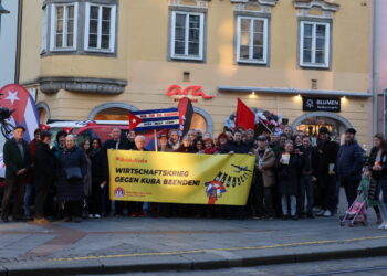 Kundgebung in Linz: Kuba muss&nbsp;leben!