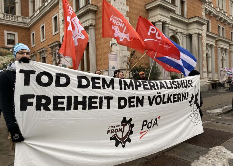 Solidarität mit Kuba: Demonstration in&nbsp;Wien