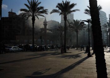 Teil Beiruts nach israelischen Bomben