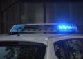 Polizeiauto mit Blaulicht