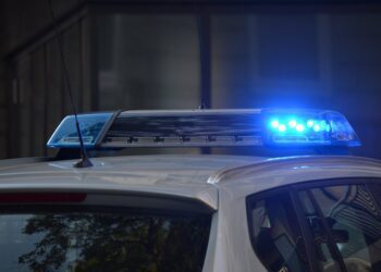 Polizeiauto mit Blaulicht