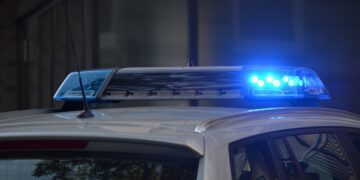 Polizeiauto von oben