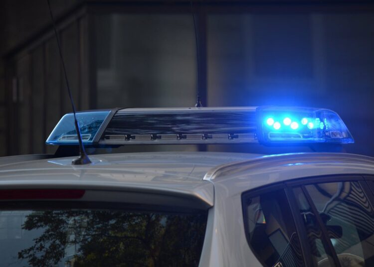 Polizeiauto von oben