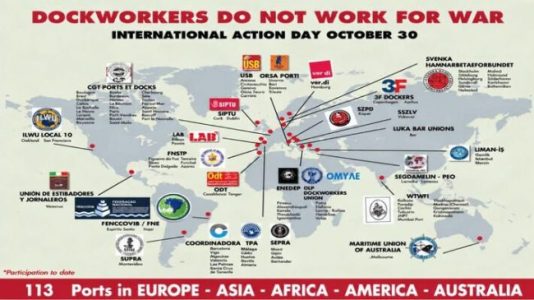 Internationaler Hafenarbeiterstreik in 21 Ländern auf fünf Kontinenten