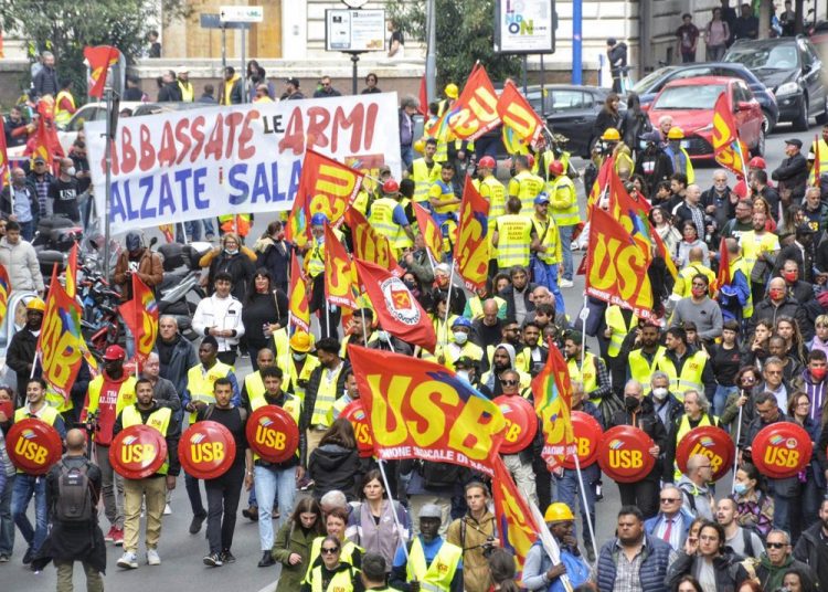Italien: Generalstreik gegen Kriegspolitik, Teuerung und Sozialabbau